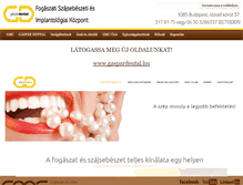 Tablet Screenshot of fogaszat.gasparmed.hu